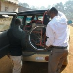 Loading the wheelchair for repair--be back on Monday